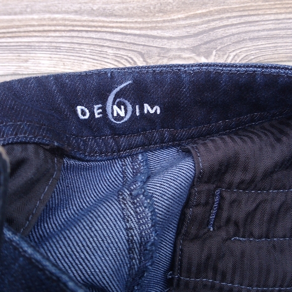 Denim 6 Dark Wash Blue Jean Denim Trouser Dress Pants - Picture 7 of 14